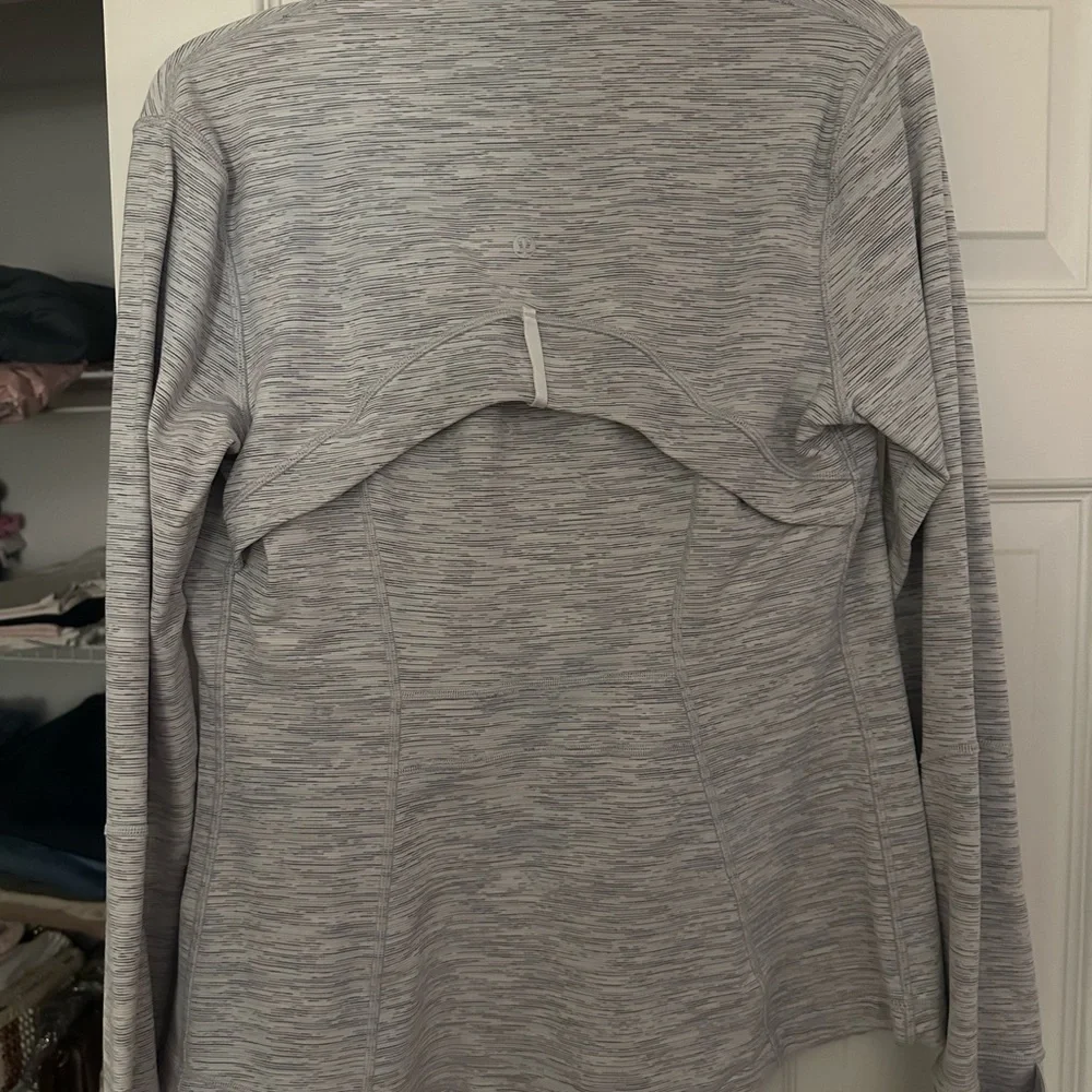 Gray Zip-Up Athletic Jacket - Picture 2 of 3